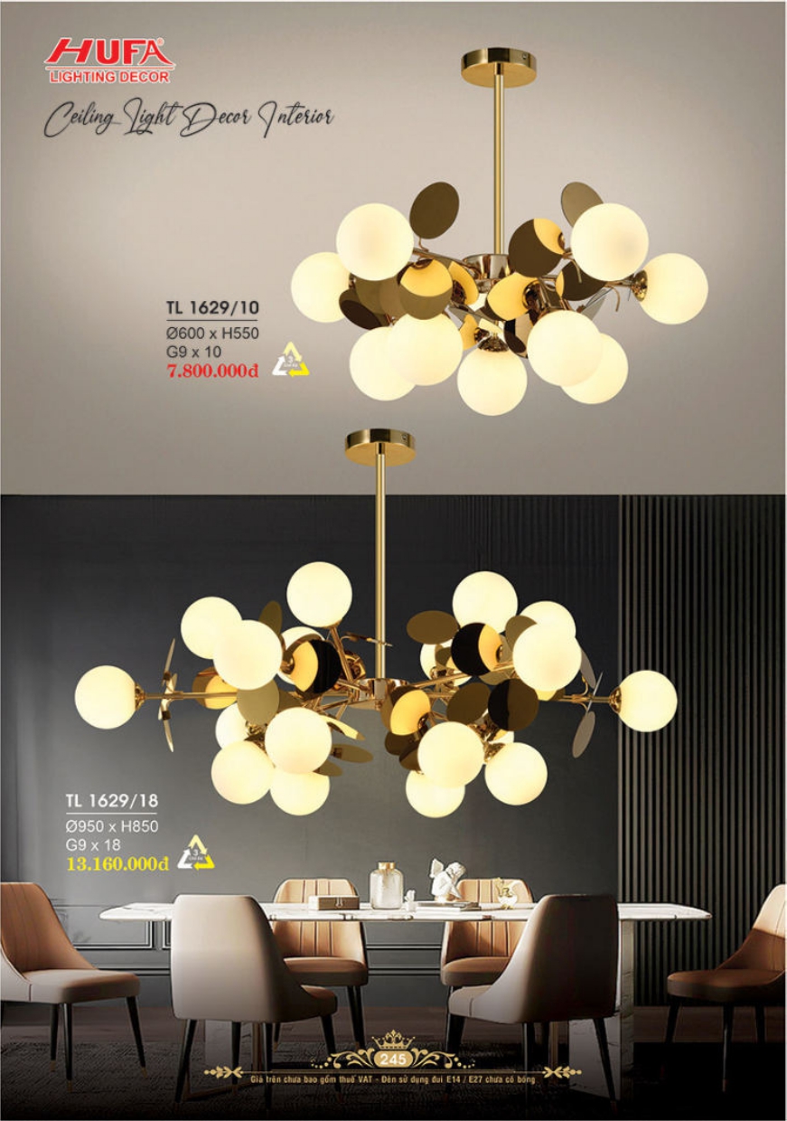 Bảng giá đèn trang trí HUFA